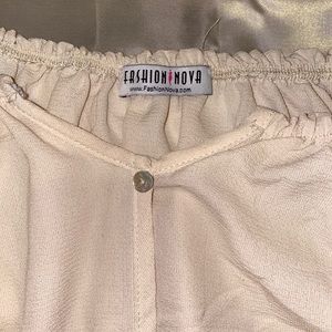 Cream fashion nova top